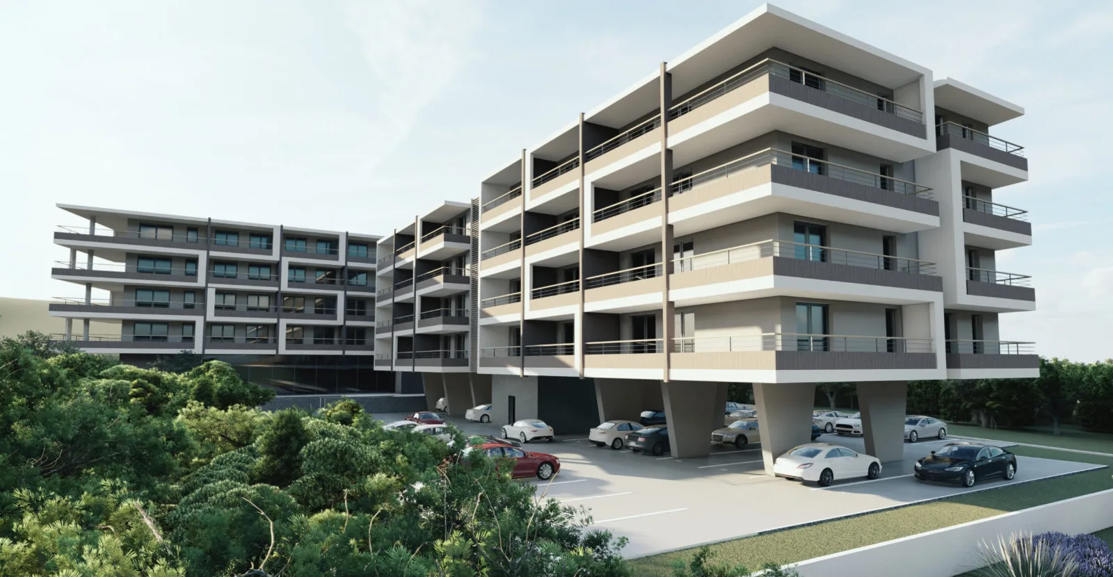 Avanti Altura residential development render above Split
